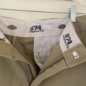 Dickies 874 Mid Rise Slacks Pants Tan